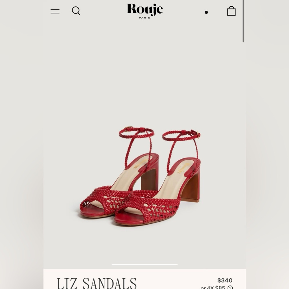 NWOT Rouje Liz sandals